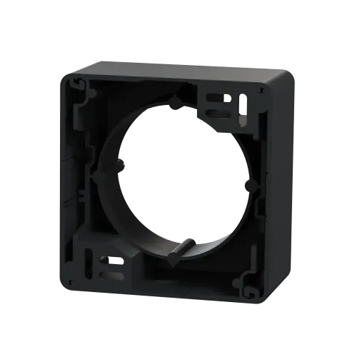 Коробка для накладного монтажа 1 пост, черный, Sedna Design SDD114901