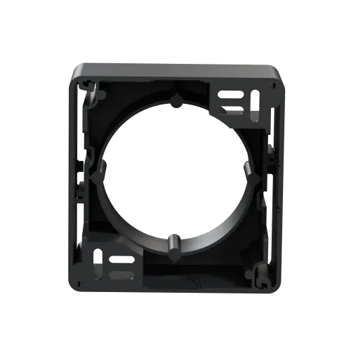 Коробка для накладного монтажа 1 пост, черный, Sedna Design SDD114901