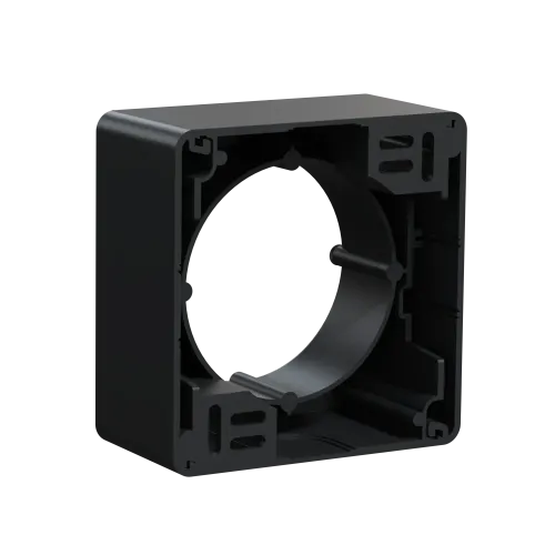 Коробка для накладного монтажа 1 пост, черный, Sedna Design SDD114901