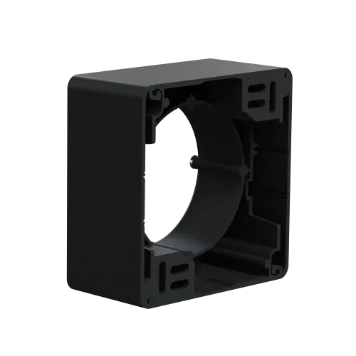 Коробка для накладного монтажа 1 пост, черный, Sedna Design SDD114901