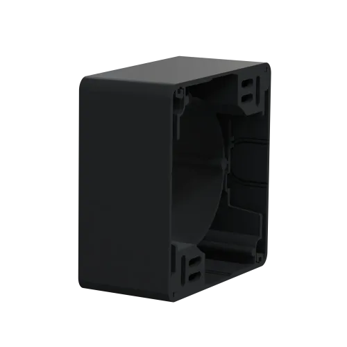 Коробка для накладного монтажа 1 пост, черный, Sedna Design SDD114901