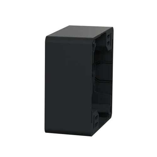 Коробка для накладного монтажа 1 пост, черный, Sedna Design SDD114901