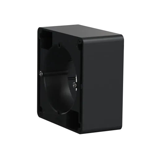 Коробка для накладного монтажа 1 пост, черный, Sedna Design SDD114901