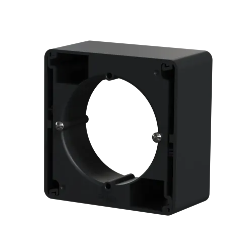 Коробка для накладного монтажа 1 пост, черный, Sedna Design SDD114901