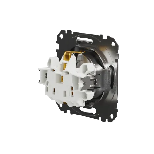 Розетка с заземлением, матовый алюминий, Sedna Design Schneider Electric SDD170022U