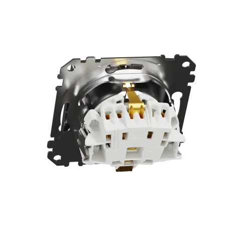 Розетка с заземлением, матовый алюминий, Sedna Design Schneider Electric SDD170022U