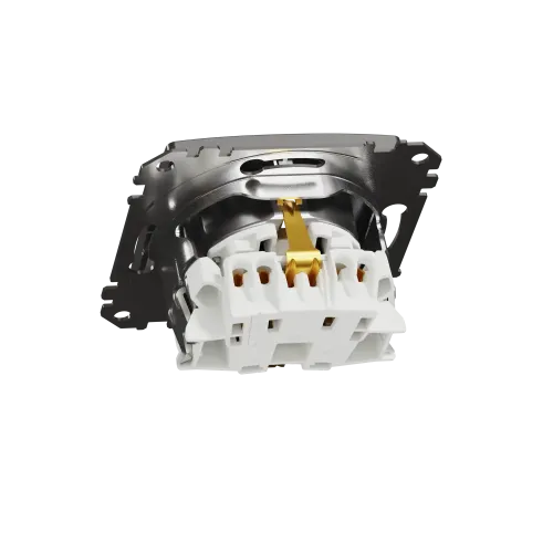 Розетка с заземлением, матовый алюминий, Sedna Design Schneider Electric SDD170022U