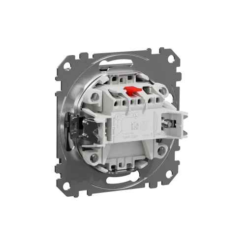 Выключатель 1 клавишный, матовый алюминий, Sedna Design SDD170101
