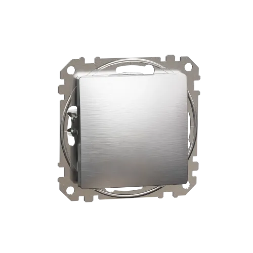 Одноклавишный выключатель, матовый алюминий, Sedna Design Schneider Electric SDD170101U