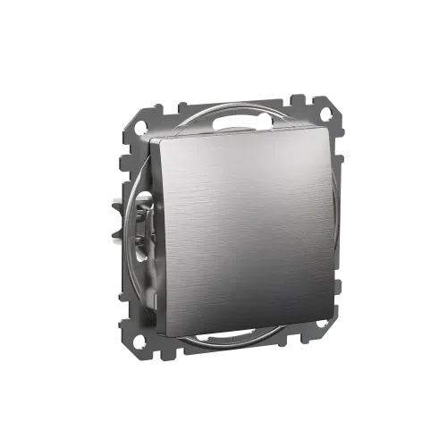 Одноклавишный выключатель, матовый алюминий, Sedna Design Schneider Electric SDD170101U