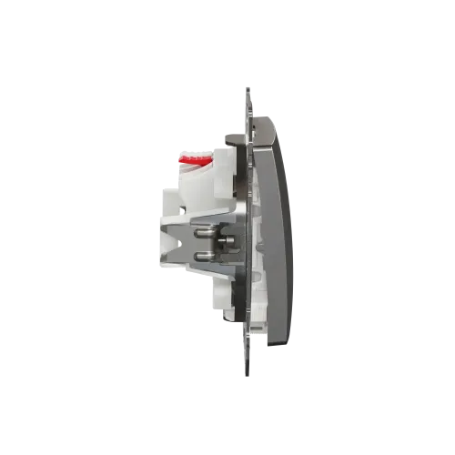 Одноклавишный выключатель, матовый алюминий, Sedna Design Schneider Electric SDD170101U