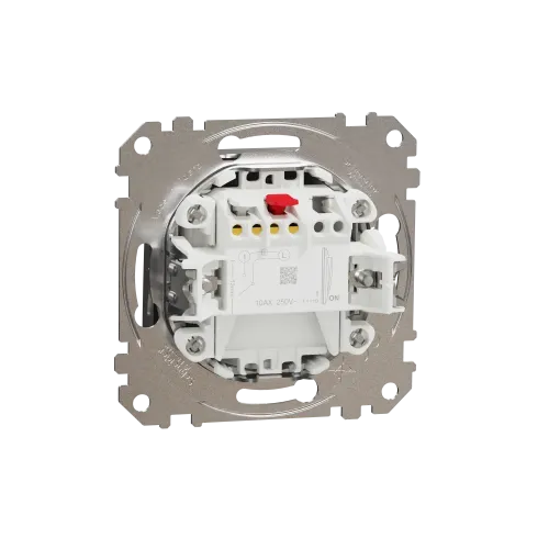 Одноклавишный выключатель, матовый алюминий, Sedna Design Schneider Electric SDD170101U
