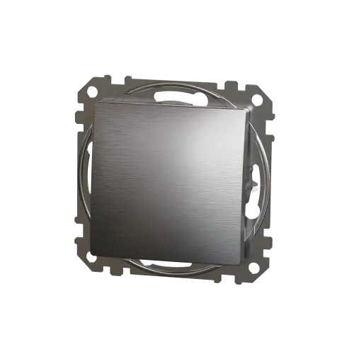 Одноклавишный выключатель, матовый алюминий, Sedna Design Schneider Electric SDD170101U