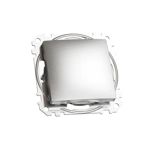 Одноклавишный выключатель, матовый алюминий, Sedna Design Schneider Electric SDD170101U