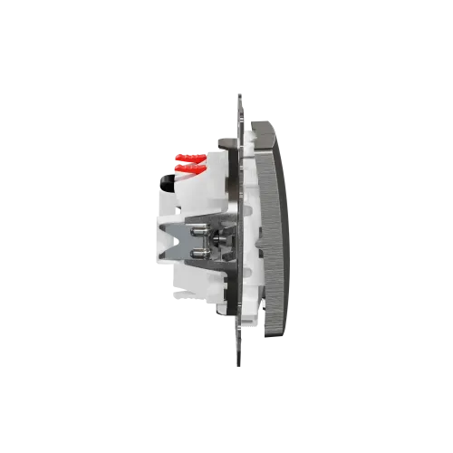 Выключатель для жалюзи, матовый алюминий, Sedna Design SDD170104