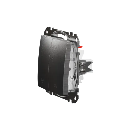 Выключатель для жалюзи, матовый алюминий, Sedna Design SDD170104