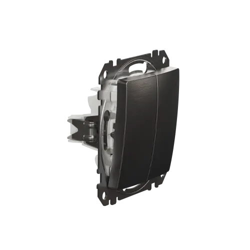 Двухклавишный выключатель, матовый алюминий, Sedna Design Schneider Electric SDD170105U