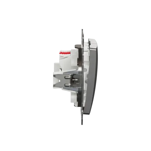 Двухклавишный выключатель, матовый алюминий, Sedna Design Schneider Electric SDD170105U