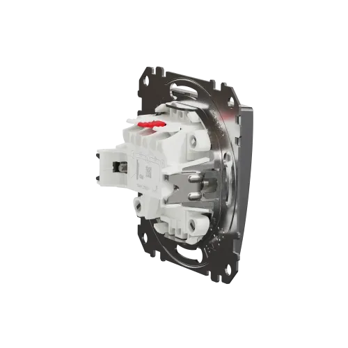 Двухклавишный выключатель, матовый алюминий, Sedna Design Schneider Electric SDD170105U