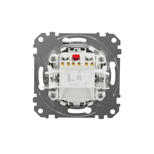 Двухклавишный выключатель, матовый алюминий, Sedna Design Schneider Electric SDD170105U
