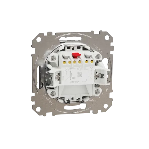Двухклавишный выключатель, матовый алюминий, Sedna Design Schneider Electric SDD170105U
