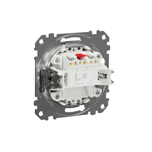 Двухклавишный выключатель, матовый алюминий, Sedna Design Schneider Electric SDD170105U