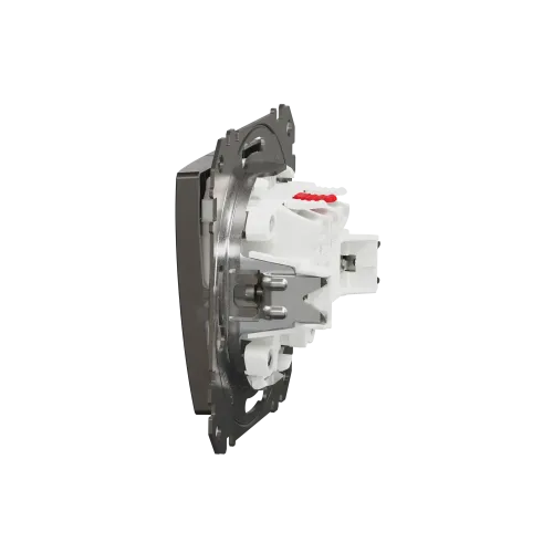 Двухклавишный выключатель, матовый алюминий, Sedna Design Schneider Electric SDD170105U