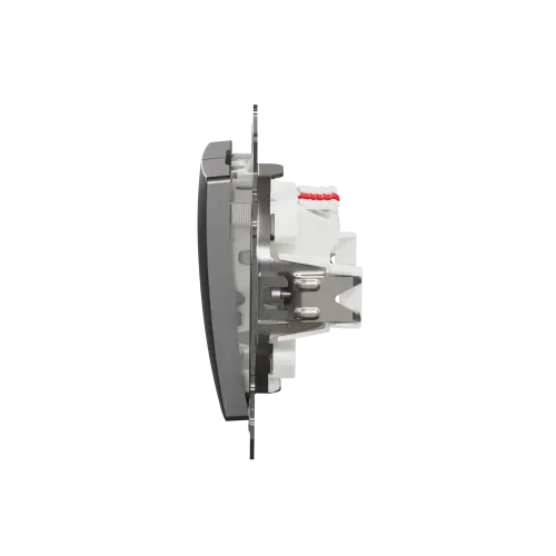 Двухклавишный выключатель, матовый алюминий, Sedna Design Schneider Electric SDD170105U
