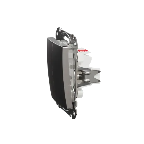 Двухклавишный выключатель, матовый алюминий, Sedna Design Schneider Electric SDD170105U