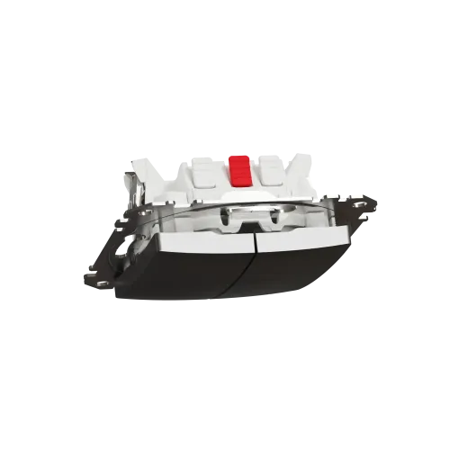 Двухклавишный выключатель, матовый алюминий, Sedna Design Schneider Electric SDD170105U