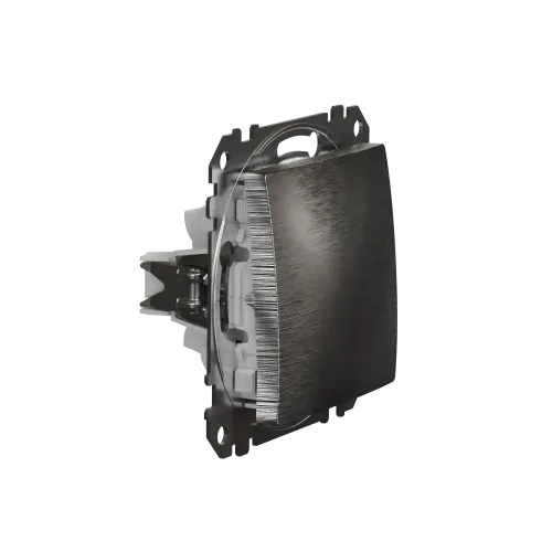 Выключатель проходной 1 клавишный, матовый алюминий, Sedna Design SDD170106