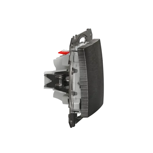 Выключатель проходной 1 клавишный, матовый алюминий, Sedna Design SDD170106