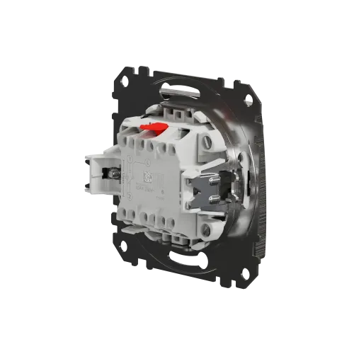 Выключатель проходной 1 клавишный, матовый алюминий, Sedna Design SDD170106
