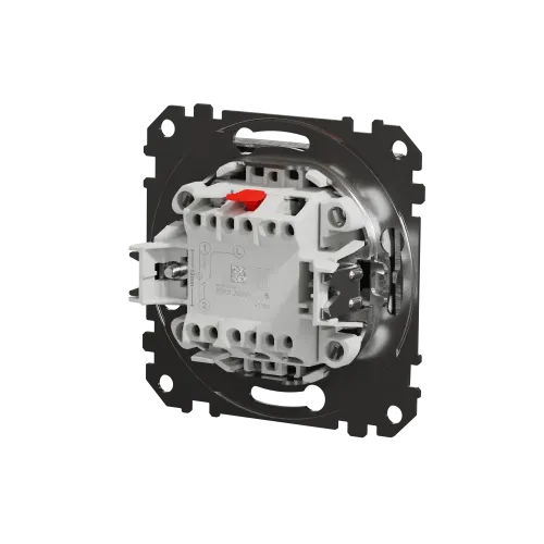 Выключатель проходной 1 клавишный, матовый алюминий, Sedna Design SDD170106