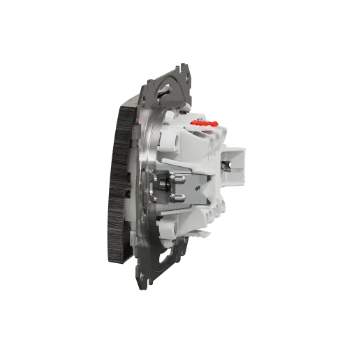 Выключатель проходной 1 клавишный, матовый алюминий, Sedna Design SDD170106