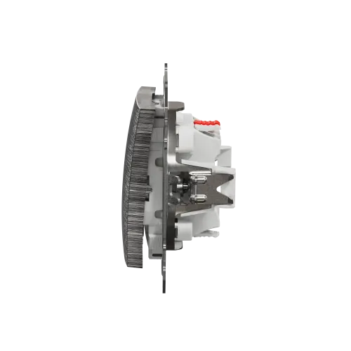 Выключатель проходной 1 клавишный, матовый алюминий, Sedna Design SDD170106