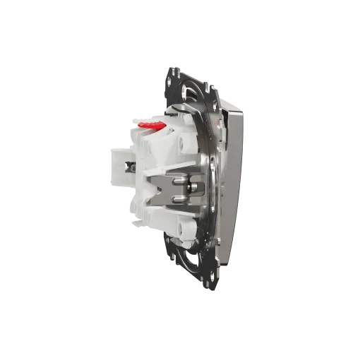 Проходной выключатель, матовый алюминий, Sedna Design Schneider Electric SDD170106U