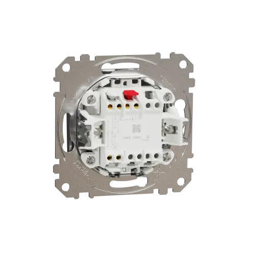 Проходной выключатель, матовый алюминий, Sedna Design Schneider Electric SDD170106U