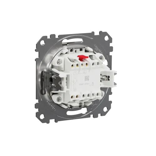 Проходной выключатель, матовый алюминий, Sedna Design Schneider Electric SDD170106U