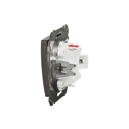Проходной выключатель, матовый алюминий, Sedna Design Schneider Electric SDD170106U