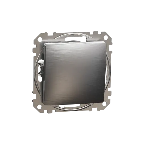 Проходной выключатель, матовый алюминий, Sedna Design Schneider Electric SDD170106U