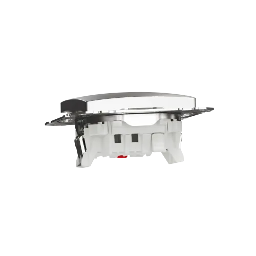 Проходной выключатель, матовый алюминий, Sedna Design Schneider Electric SDD170106U