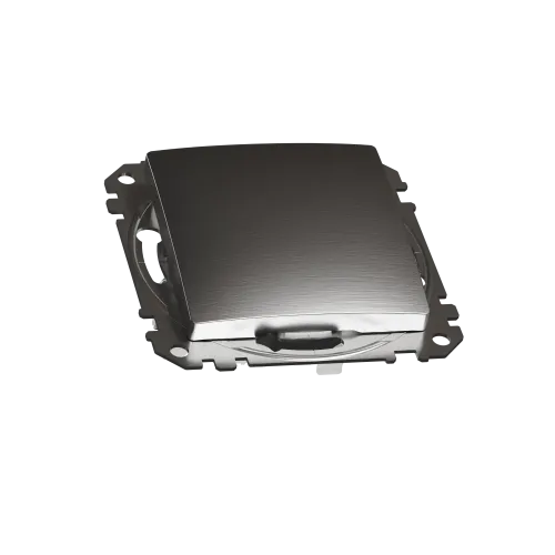 Проходной выключатель, матовый алюминий, Sedna Design Schneider Electric SDD170106U