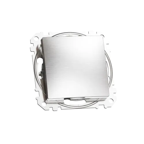 Проходной выключатель, матовый алюминий, Sedna Design Schneider Electric SDD170106U