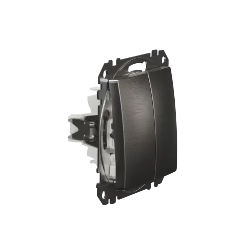 Проходной выключатель 2кл., матовый алюминий, Sedna Design Schneider Electric SDD170108U