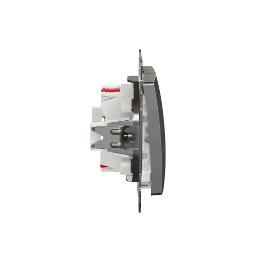 Проходной выключатель 2кл., матовый алюминий, Sedna Design Schneider Electric SDD170108U