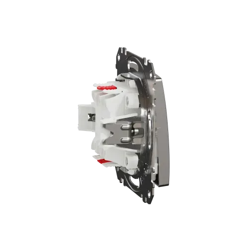 Проходной выключатель 2кл., матовый алюминий, Sedna Design Schneider Electric SDD170108U