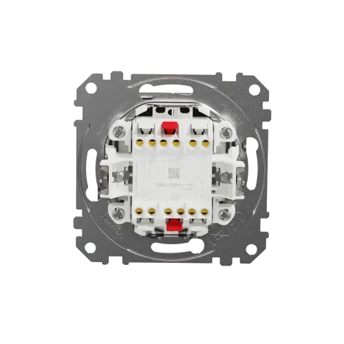 Проходной выключатель 2кл., матовый алюминий, Sedna Design Schneider Electric SDD170108U