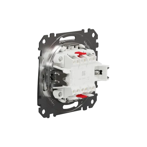 Проходной выключатель 2кл., матовый алюминий, Sedna Design Schneider Electric SDD170108U