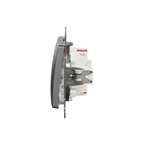 Проходной выключатель 2кл., матовый алюминий, Sedna Design Schneider Electric SDD170108U